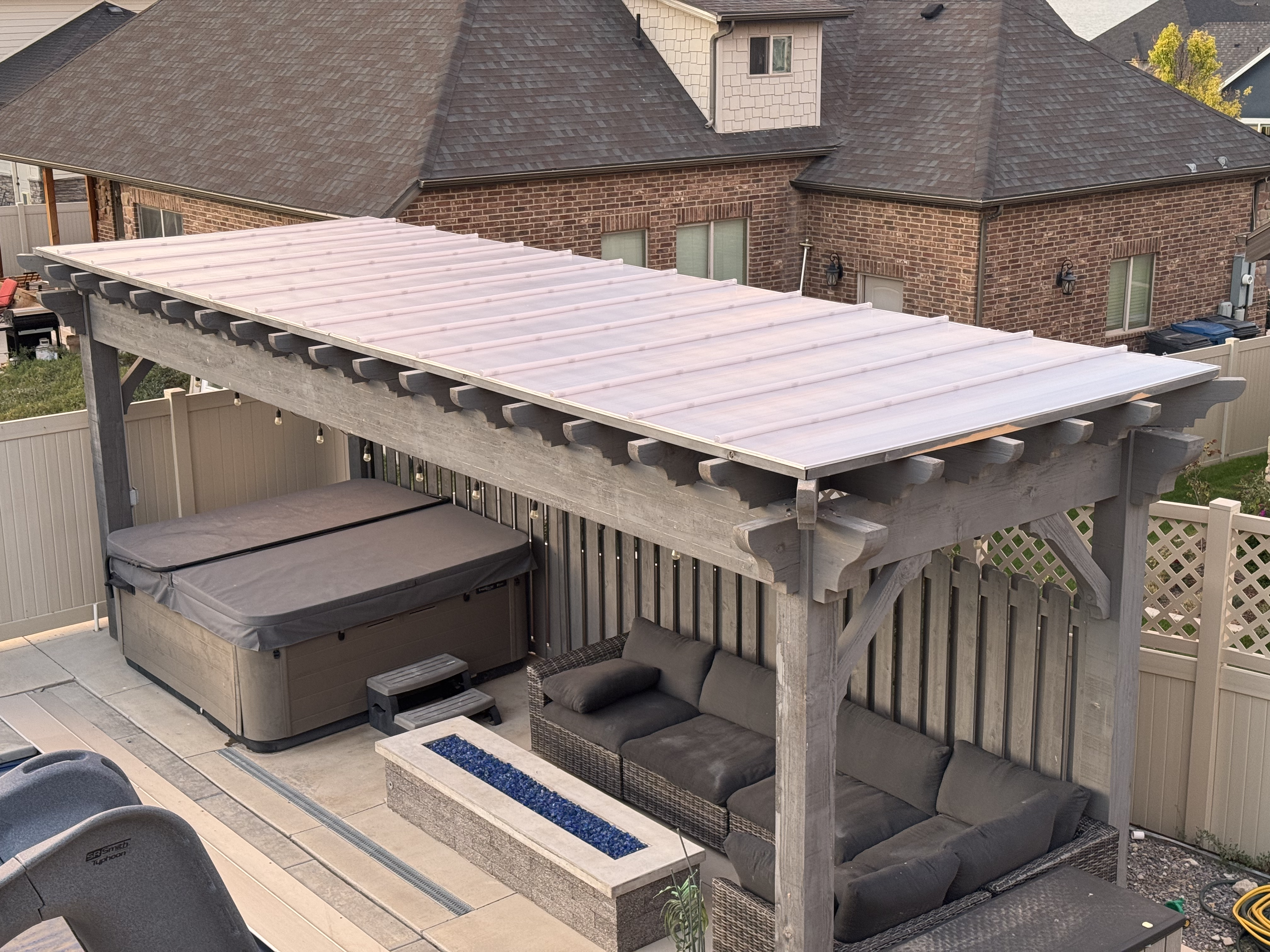 Pergola with pool cover Utah